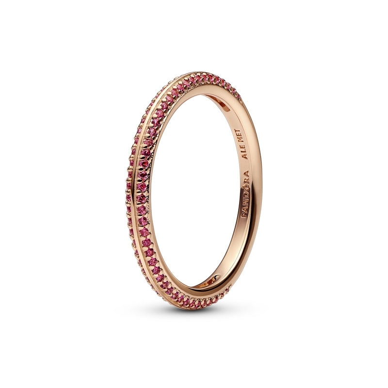 ME 14k Rose Gold Plated Red Pavé Ring 189679C02
