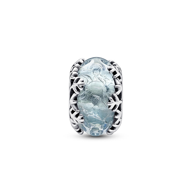 Winter Blue Snowflake Murano Charm 792377C00