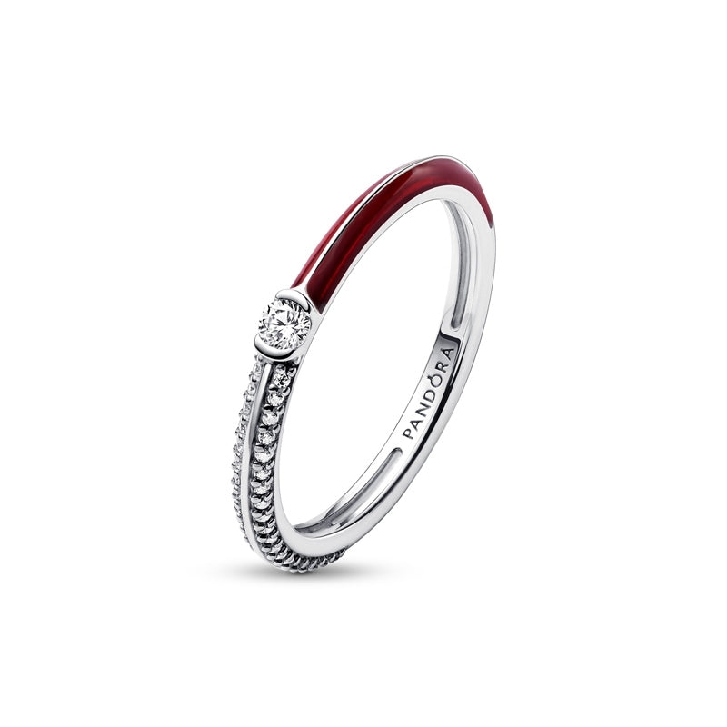 ME Pavé & Red Dual Ring