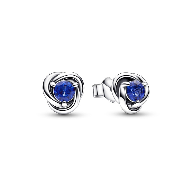 September Birthstone Eternity Circle Stud Earrings 292334C07