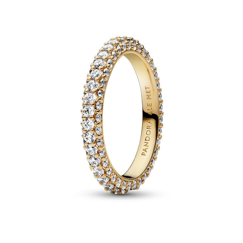 14k Gold-plated Timeless Pavé Single-row Ring