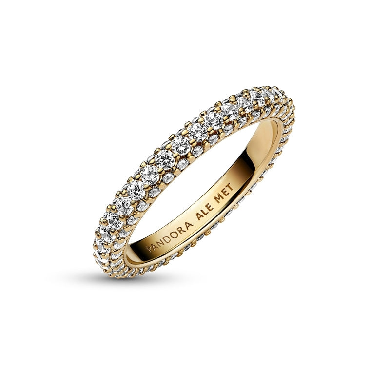 14k Gold-plated Timeless Pavé Single-row Ring