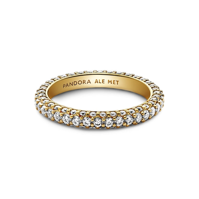 14k Gold-plated Timeless Pavé Single-row Ring