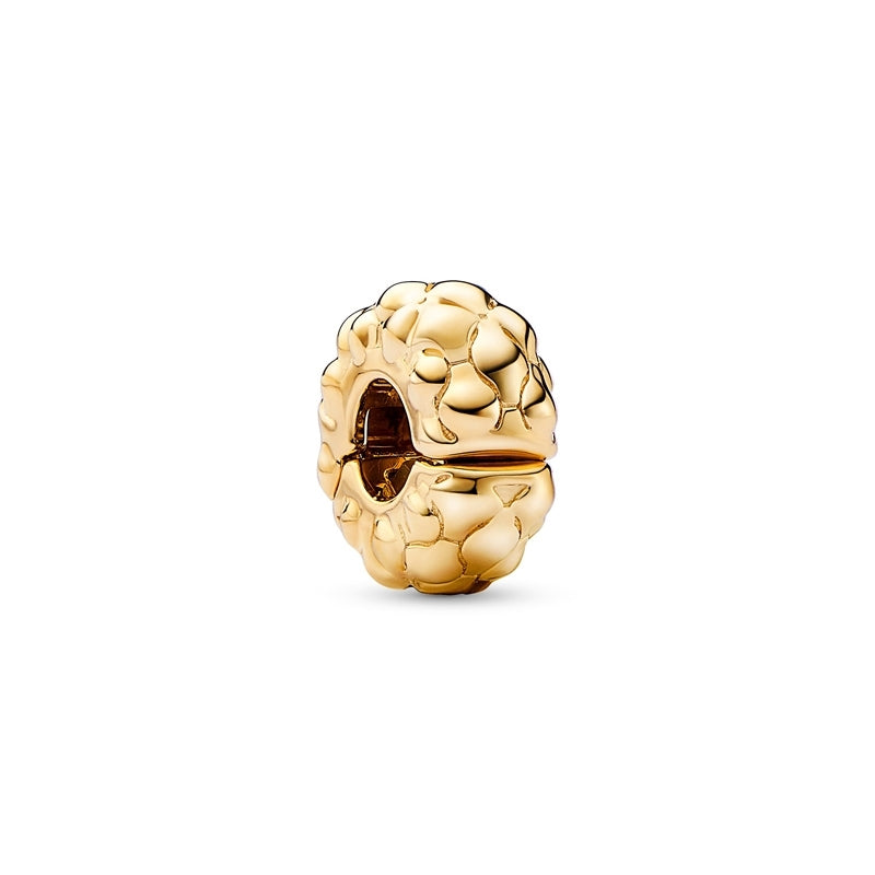 14k Gold-Plated Slim Studded Clip Charm