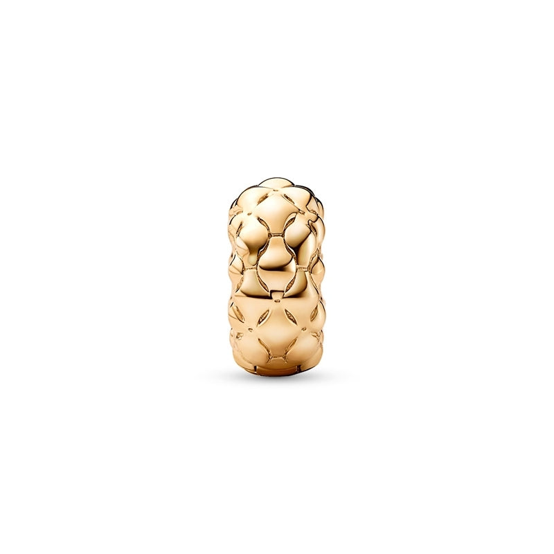 14k Gold-Plated Slim Studded Clip Charm