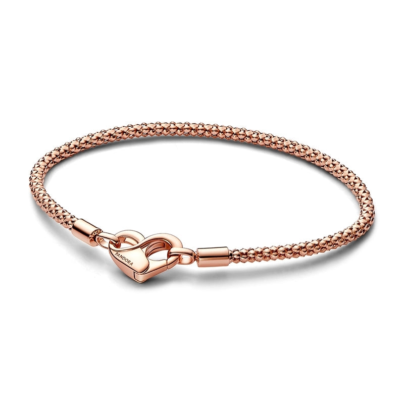 Moments 14k Rose Gold-Plated Studded Chain Bracelet