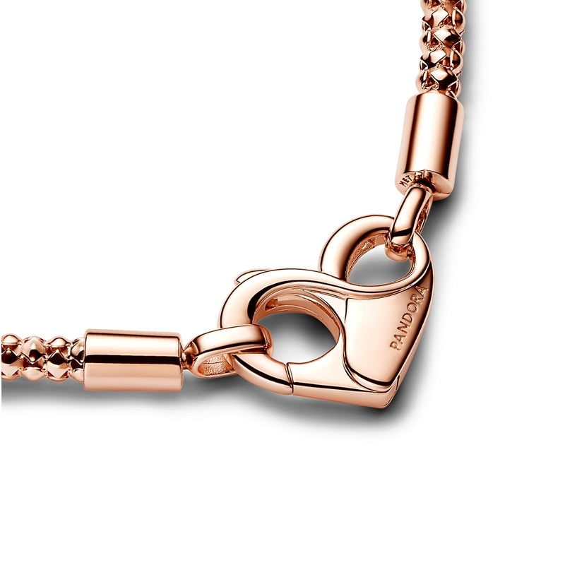Moments 14k Rose Gold-Plated Studded Chain Bracelet