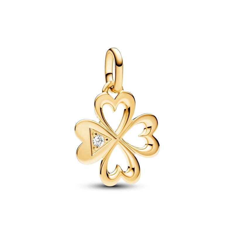 ME Heart Four-leaf Clover Medallion Charm