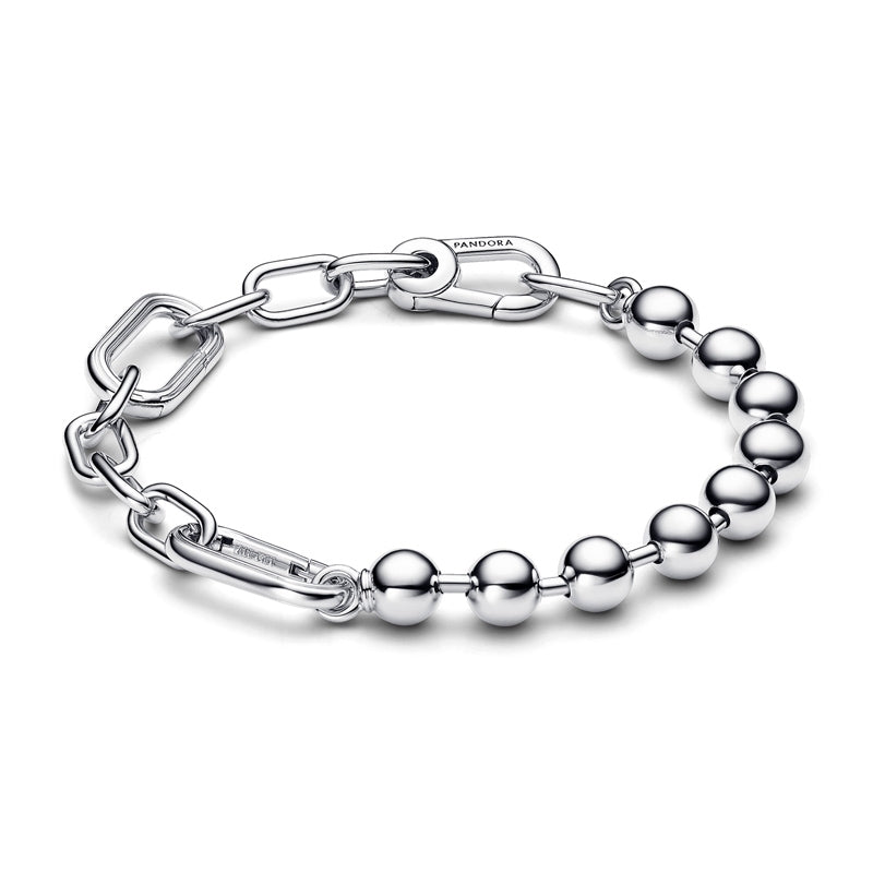 ME Metal Bead & Link Chain Bracelet
