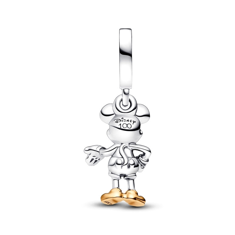 Disney 100th Anniversary Mickey Mouse Lab-created Diamond Dangle Charm