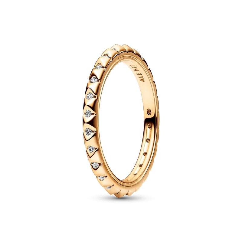 ME 14k Gold-Plated Pyramids Ring