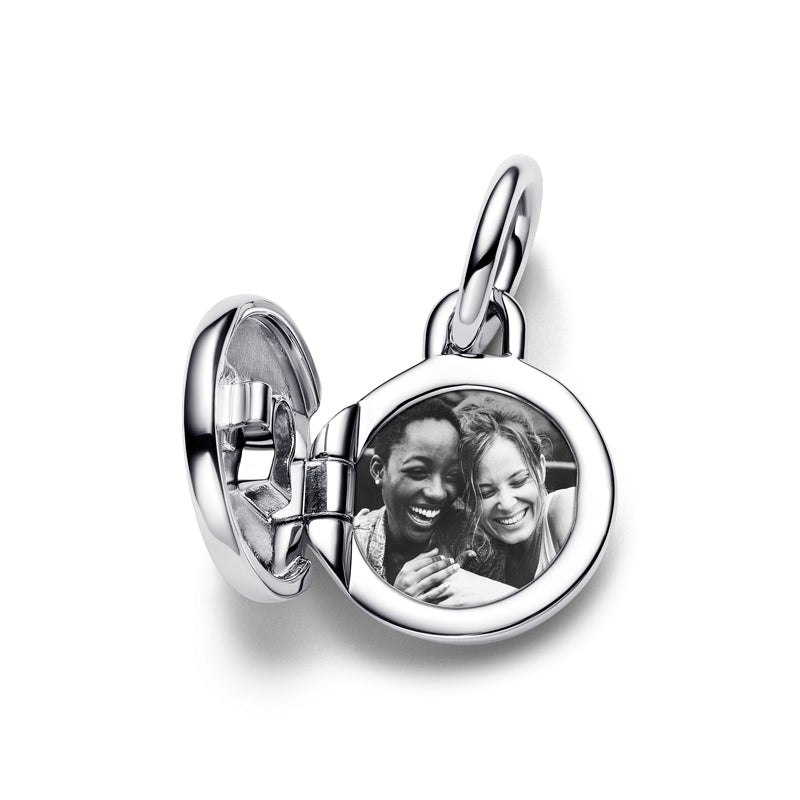 Openable & Engravable Love Locket Dangle Charm
