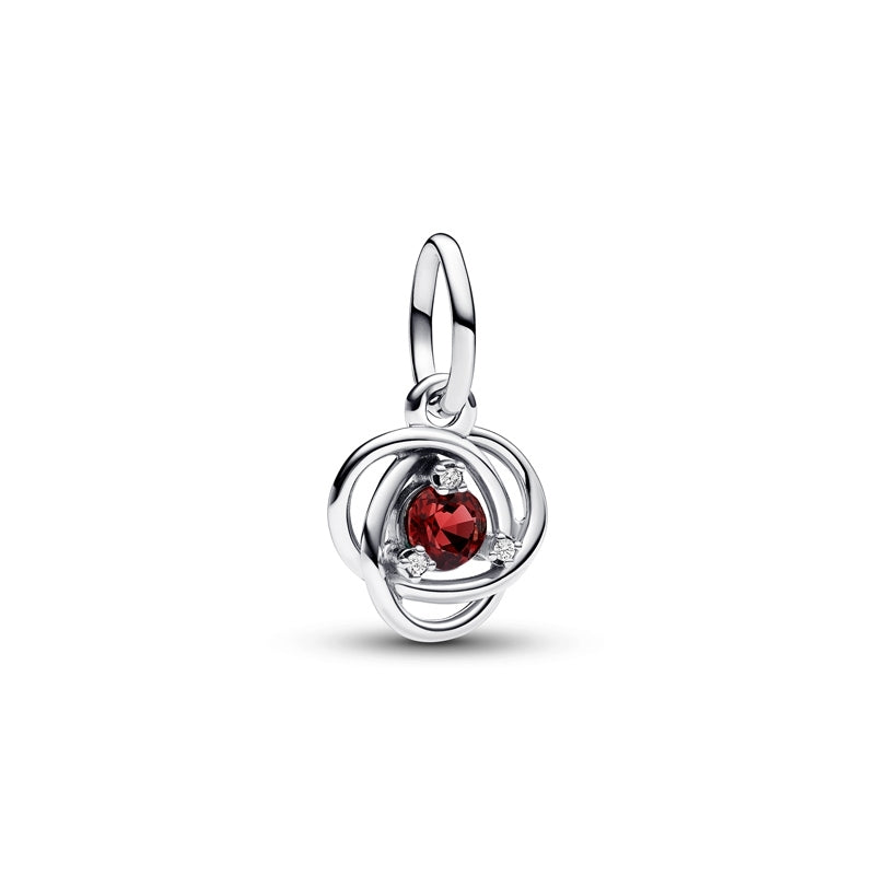 July Birthstone Eternity Circle Dangle Charm