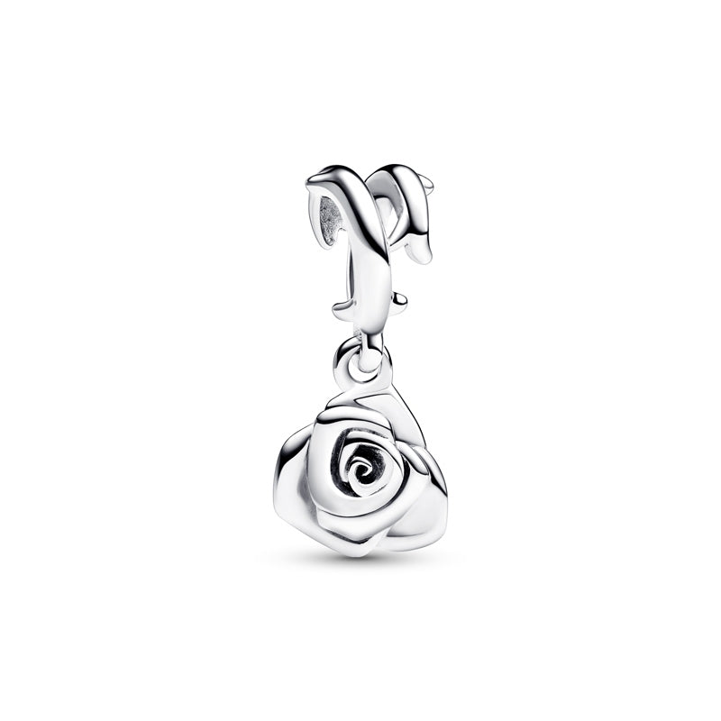 Rose in Bloom Dangle Charm