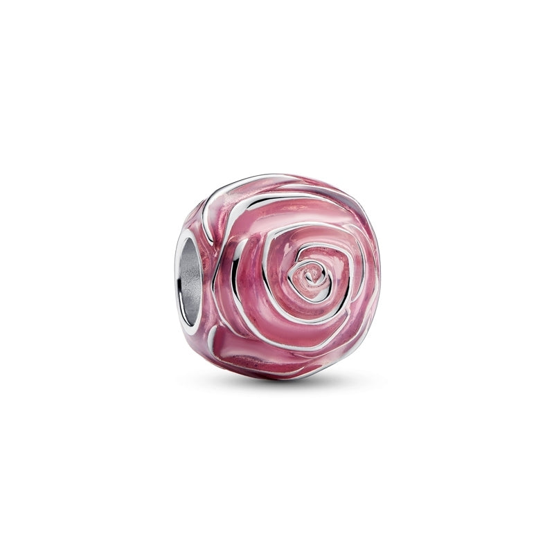Pink Rose in Bloom Charm