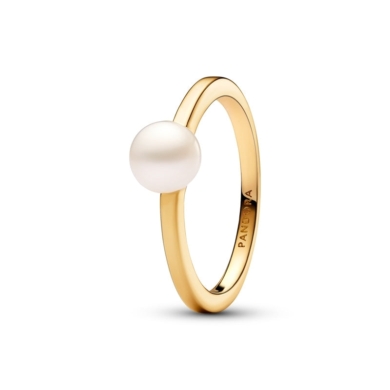 14k Gold-Plated Treated Freshwater Cultured Pearl Ring