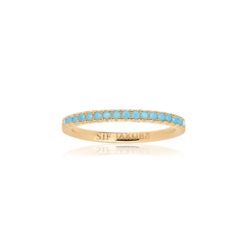 18k Gold-Plated Ellera Turquoise Ring