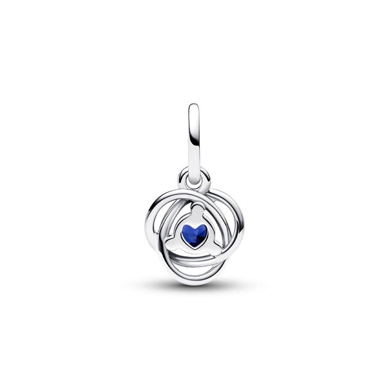 September Birthstone Eternity Circle Dangle Charm