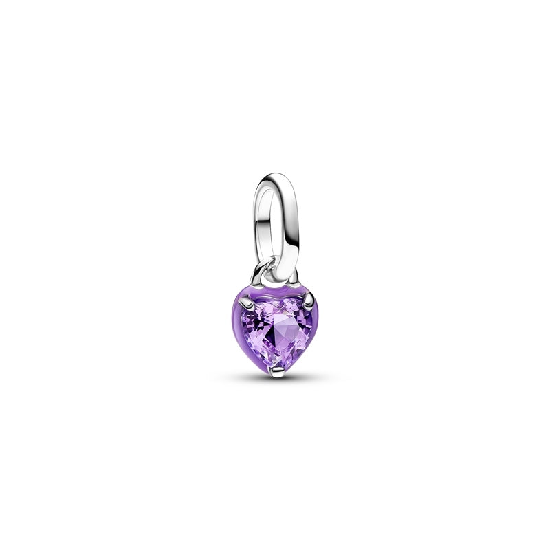 ME Purple Chakra Heart Mini Dangle Charm
