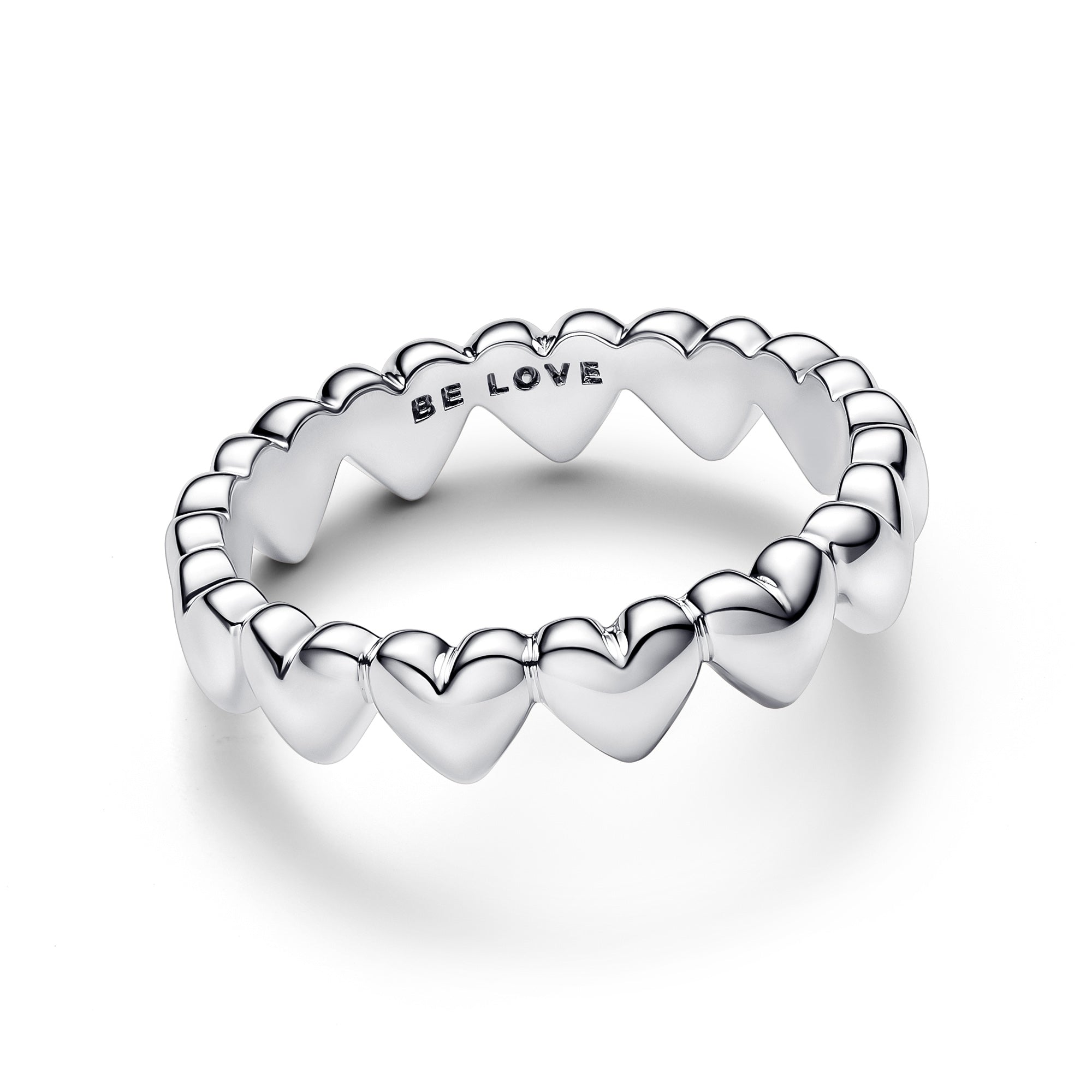 Row of Hearts Ring