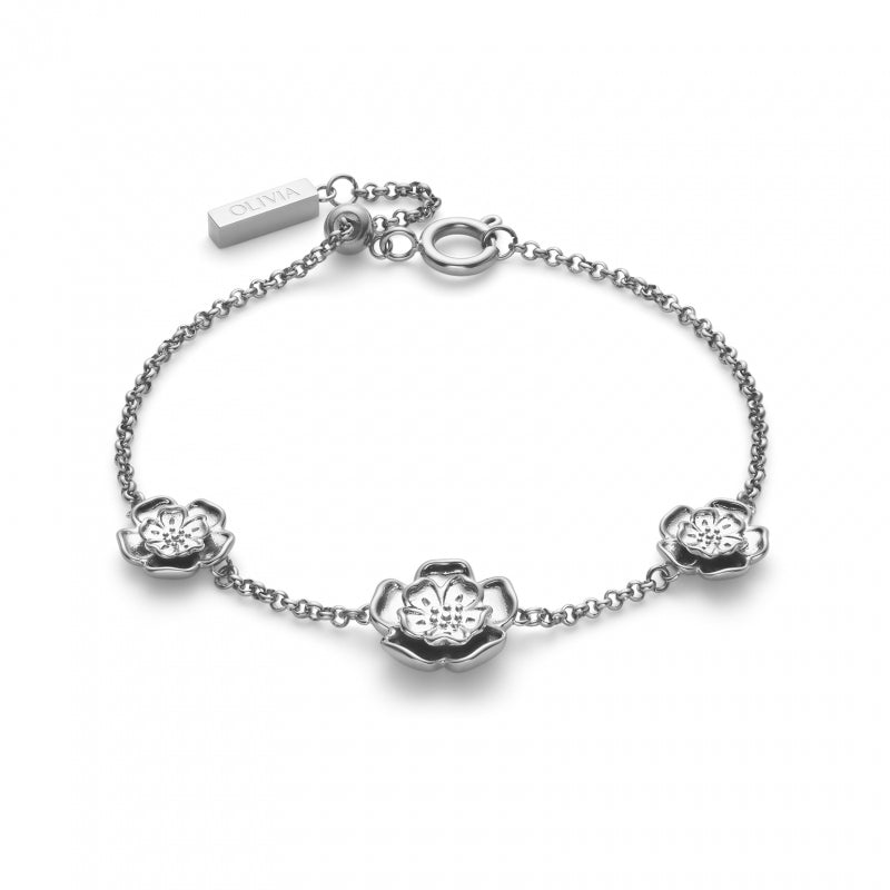 Tudor Rose Silver Tone Bracelet