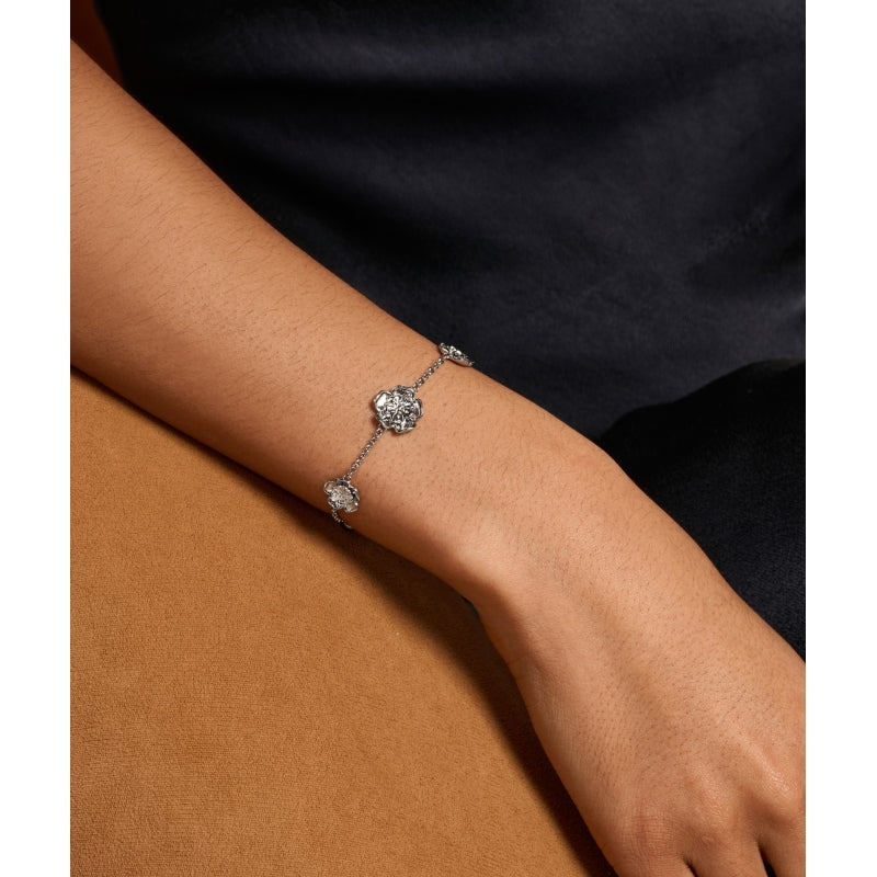 Tudor Rose Silver Tone Bracelet