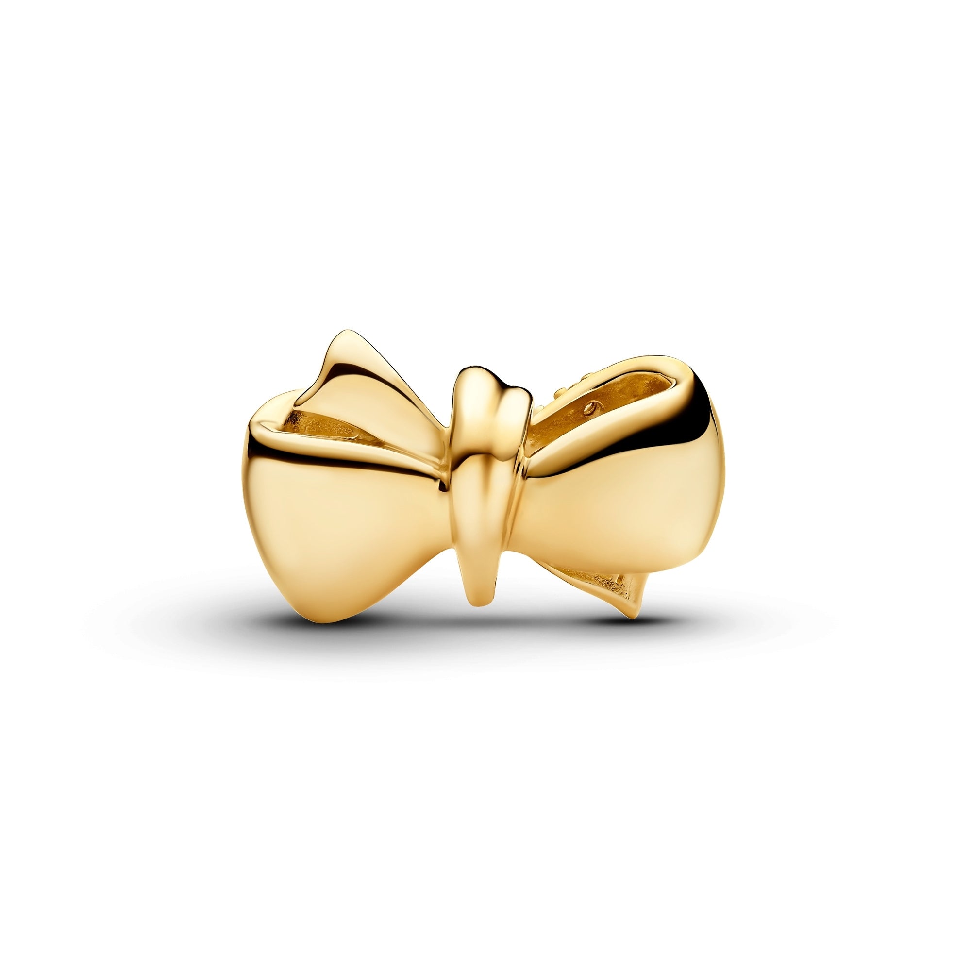 14k Gold-Plated Sparkling Bow Charm
