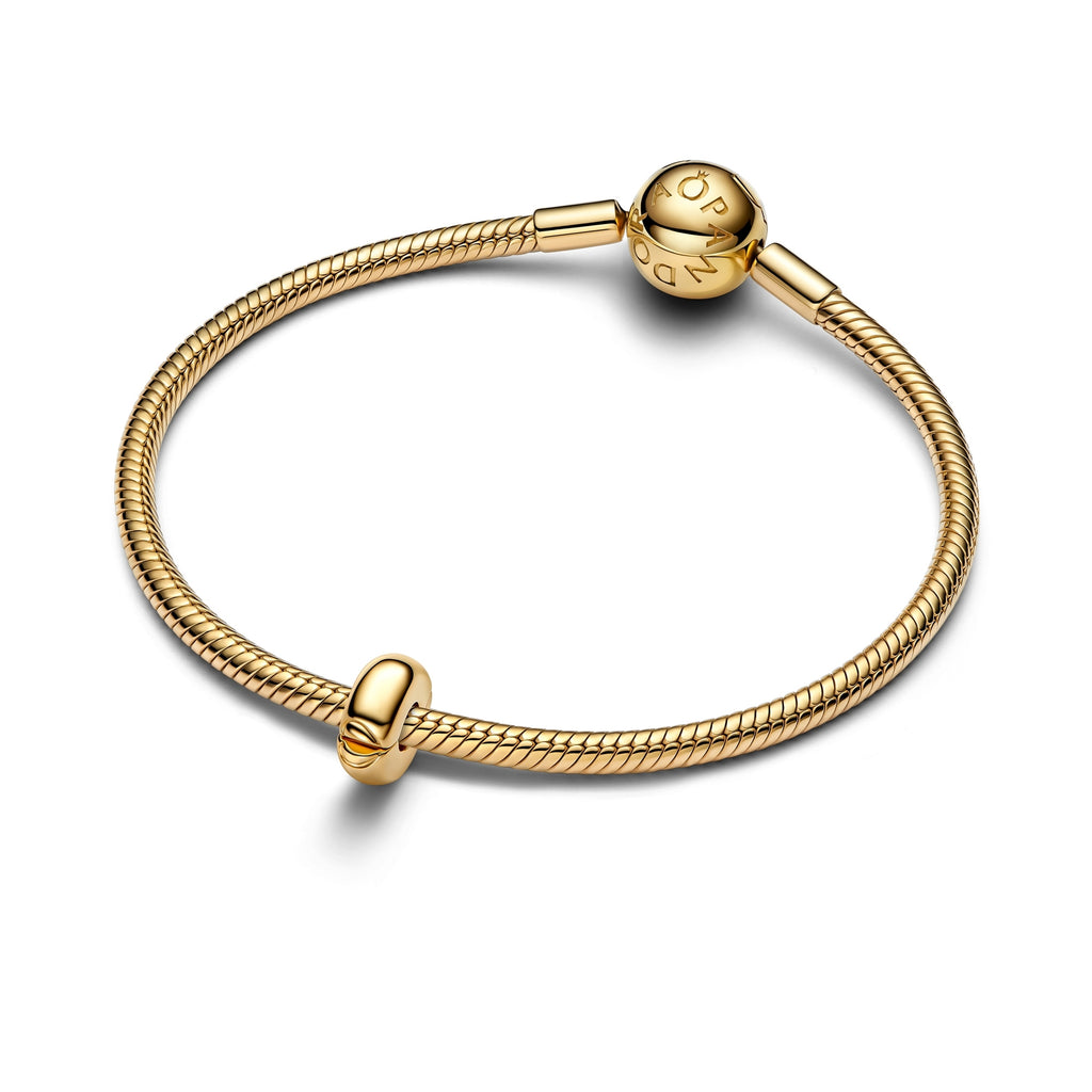 14k Gold-Plated Round Clip Charm