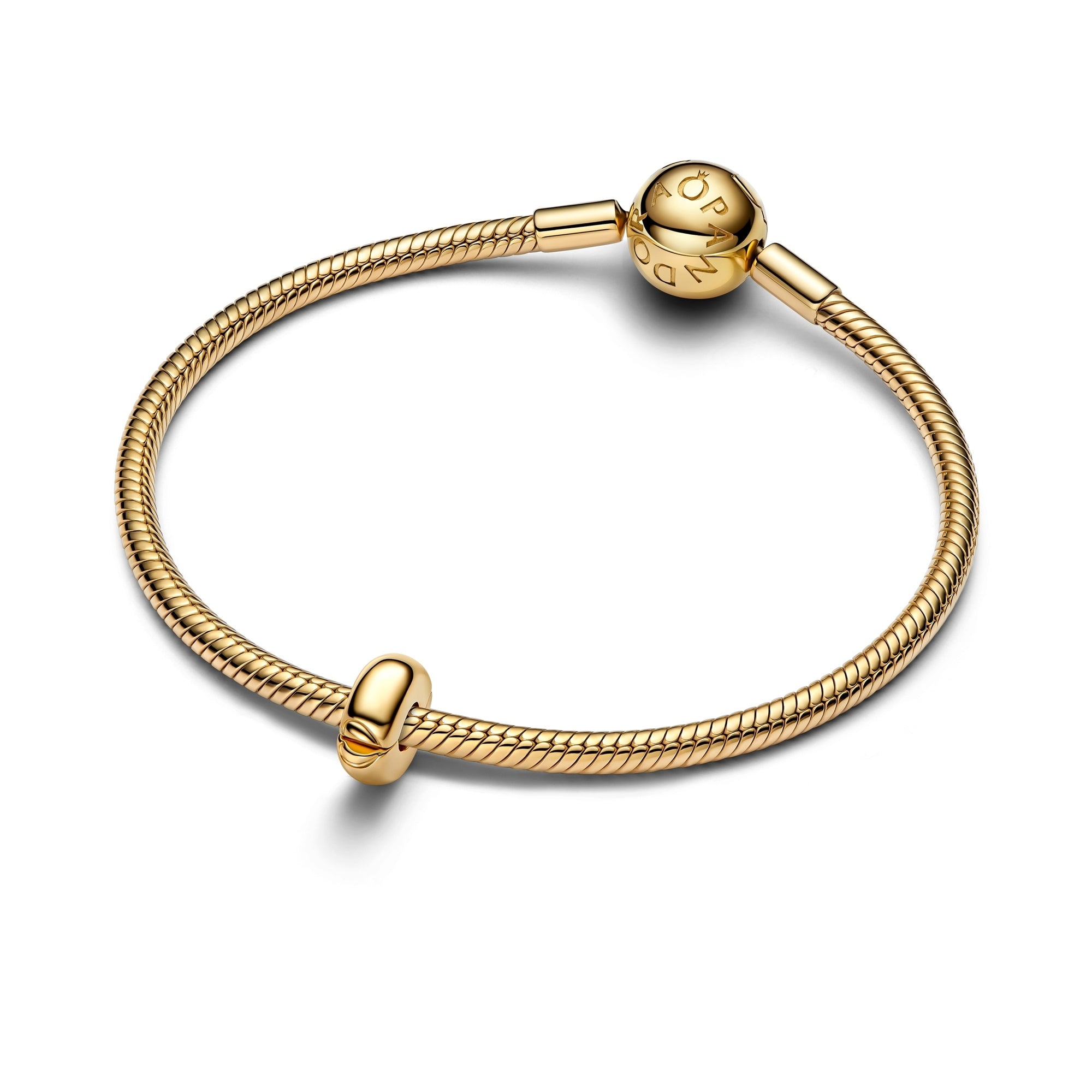 14k Gold-Plated Round Clip Charm