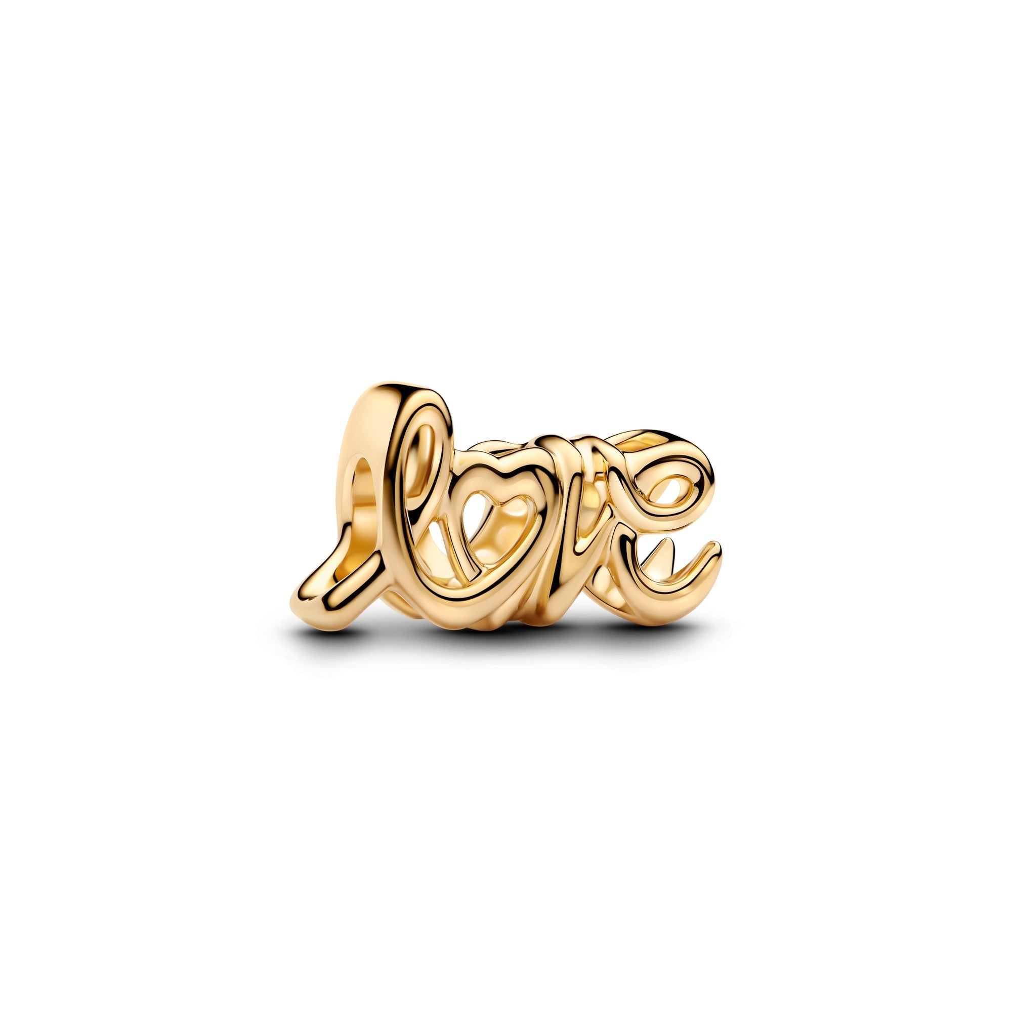 14k Gold-Plated Handwritten Love Charm