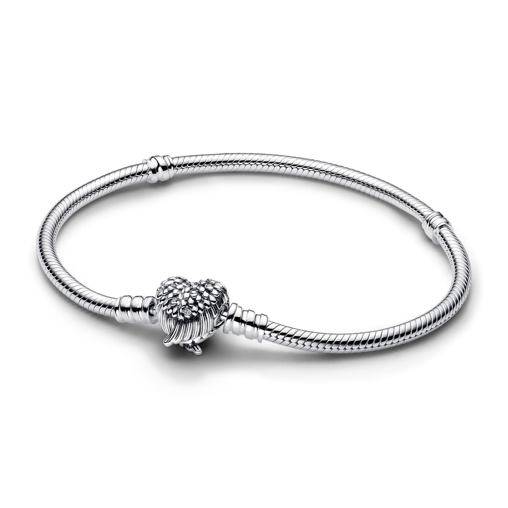 Heart Wings Clasp Snake Chain Bracelet – Gift & Wrap