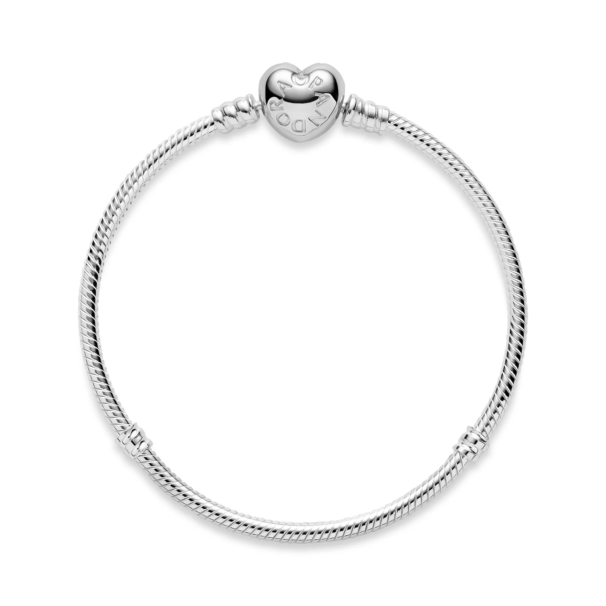 Moments Silver Bracelet with Heart Clasp 590719