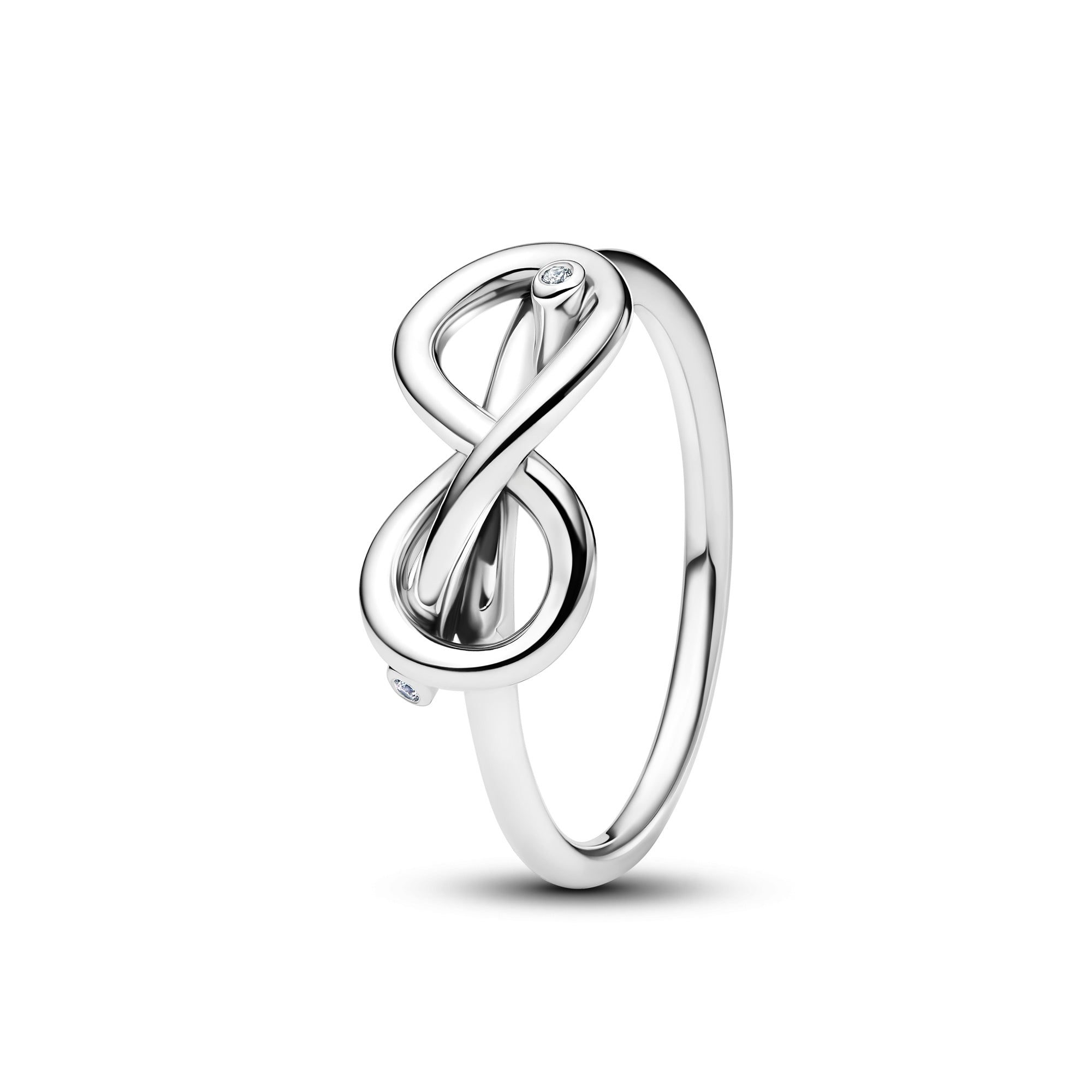 Sterling Silver Knotted Infinity Ring