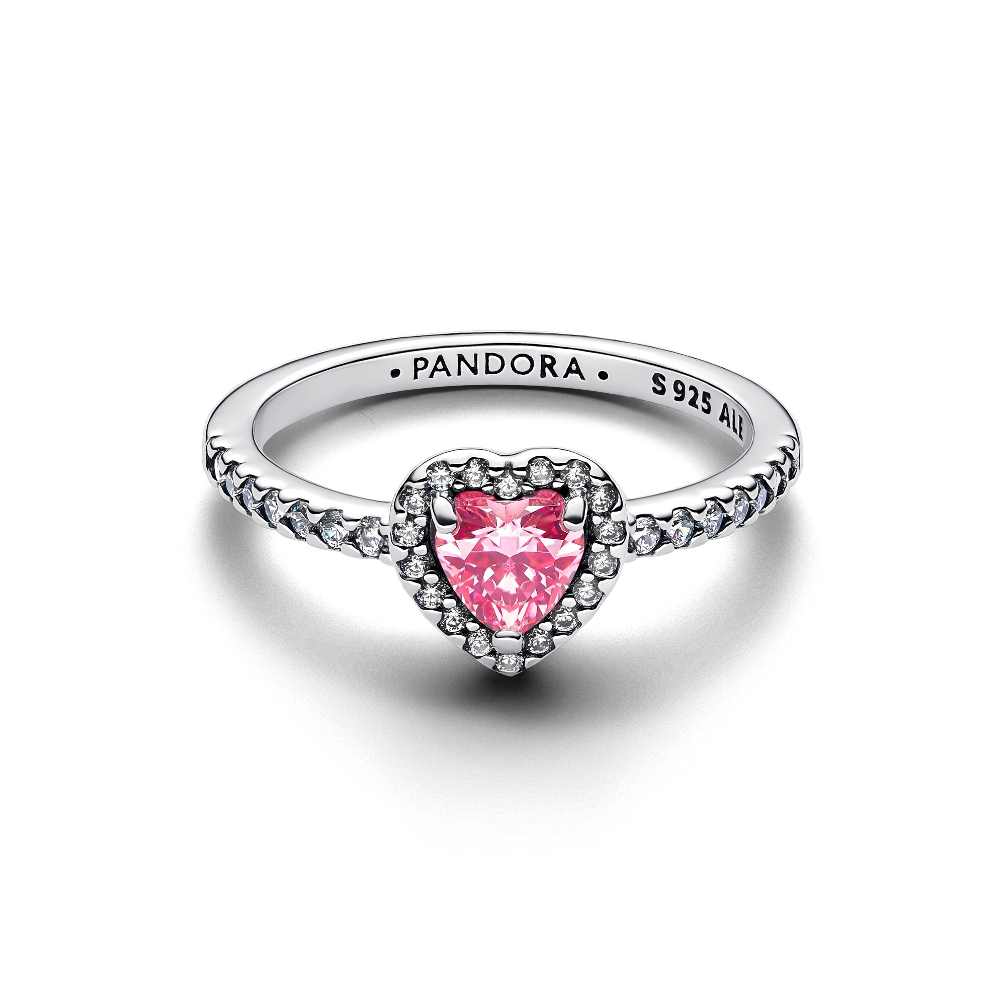 Elevated Pink Heart Ring