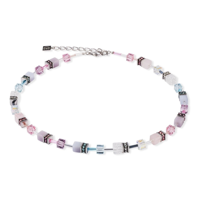 GeoCUBE® Iconic Precious necklace pink-lilac
