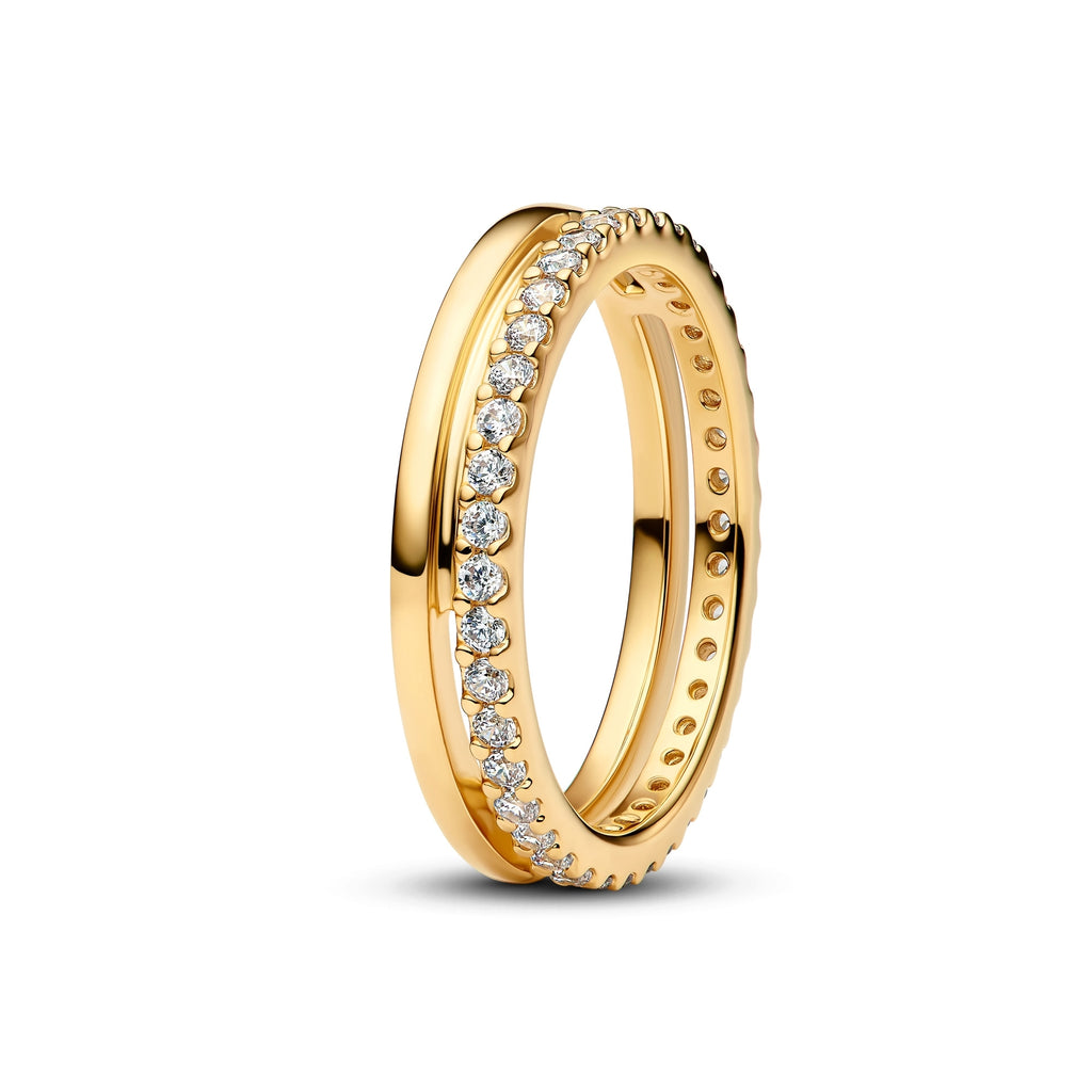 14k Gold-Plated Double Band Ring