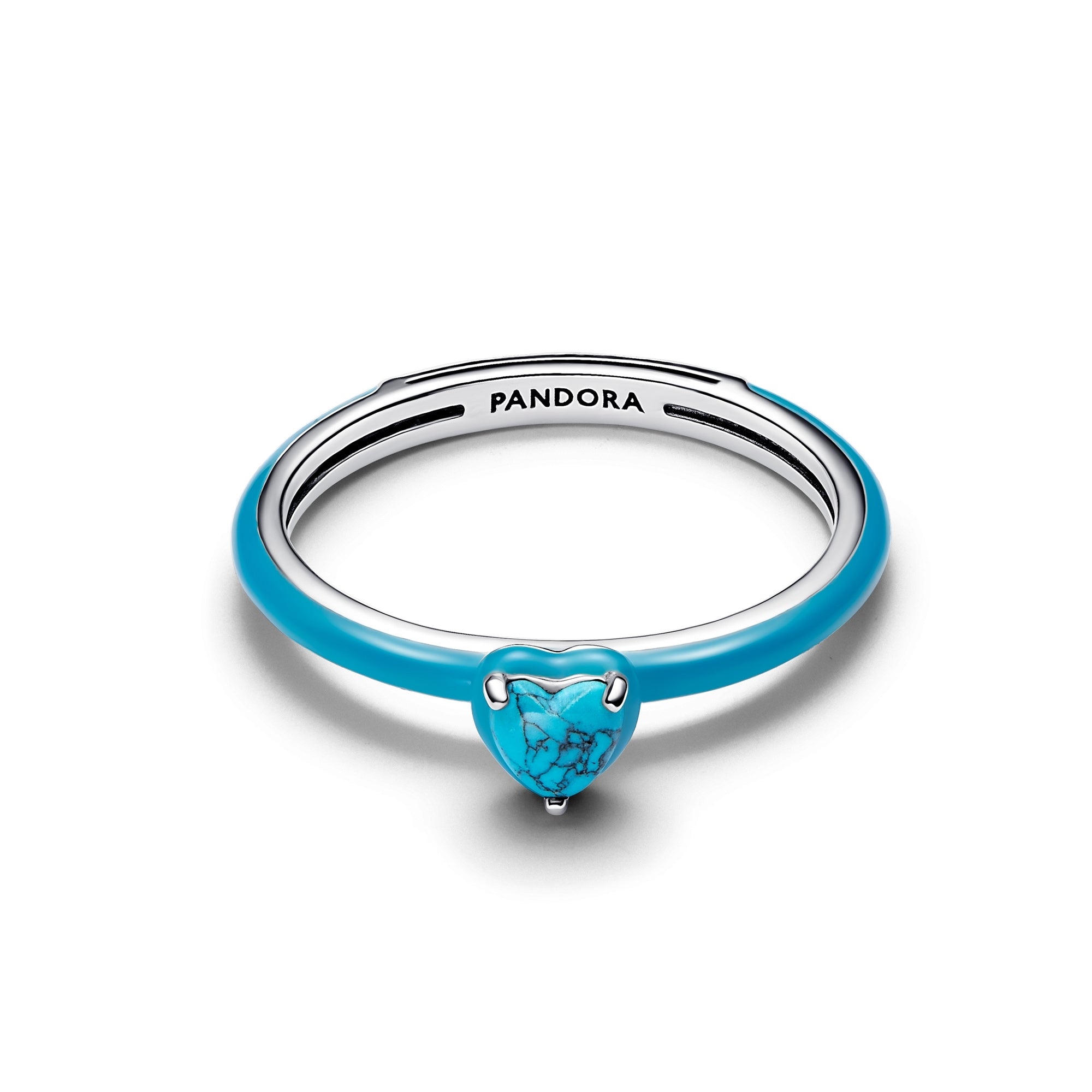 Turquoise-coloured Heart Stone Ring