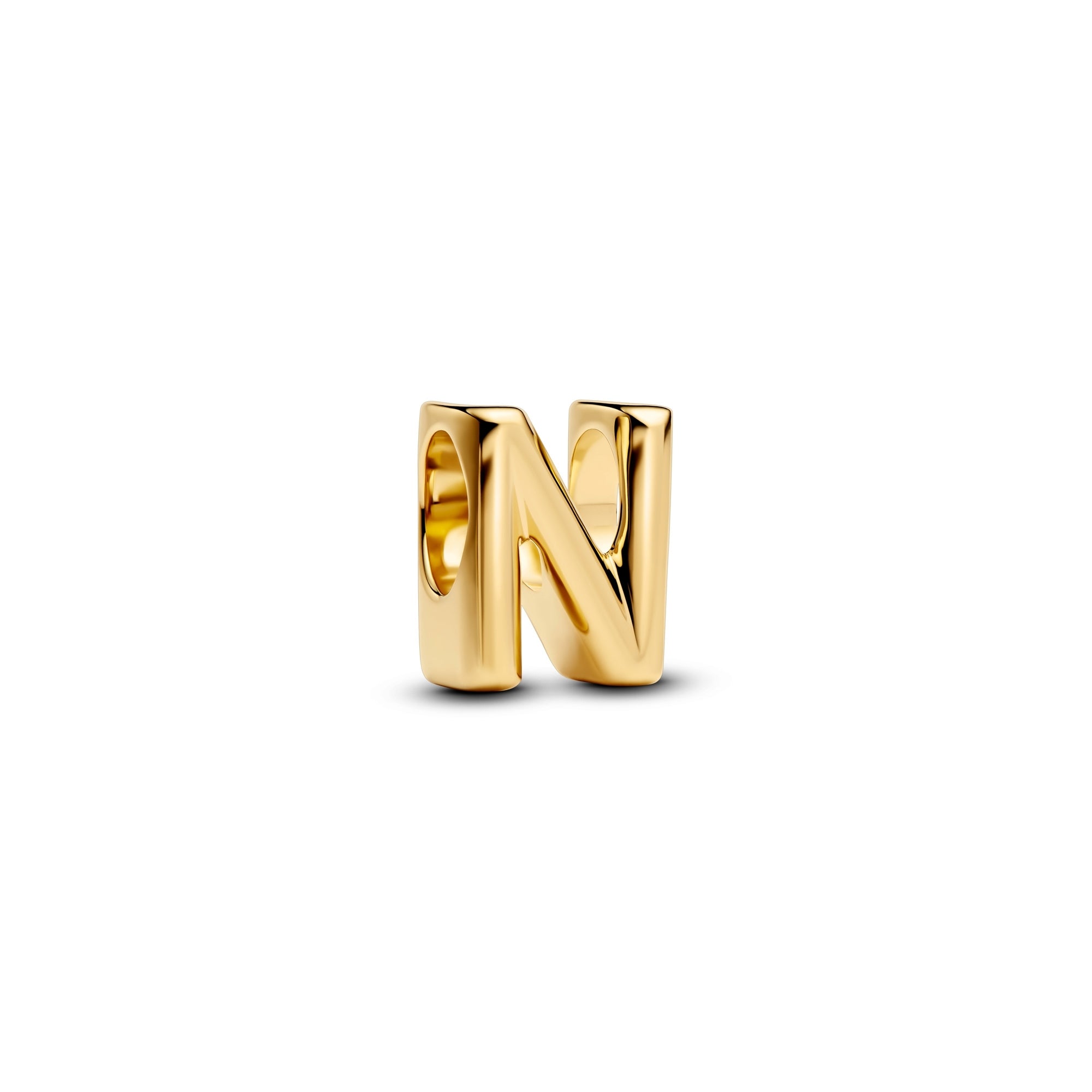 14k Gold-Plated Letter N Alphabet Charm