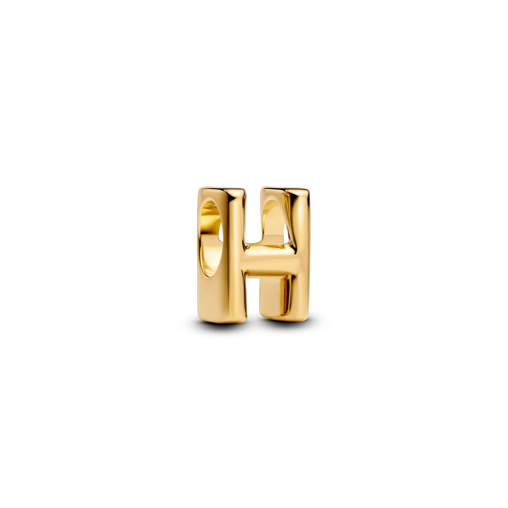 14k Gold-Plated Letter H Alphabet Charm