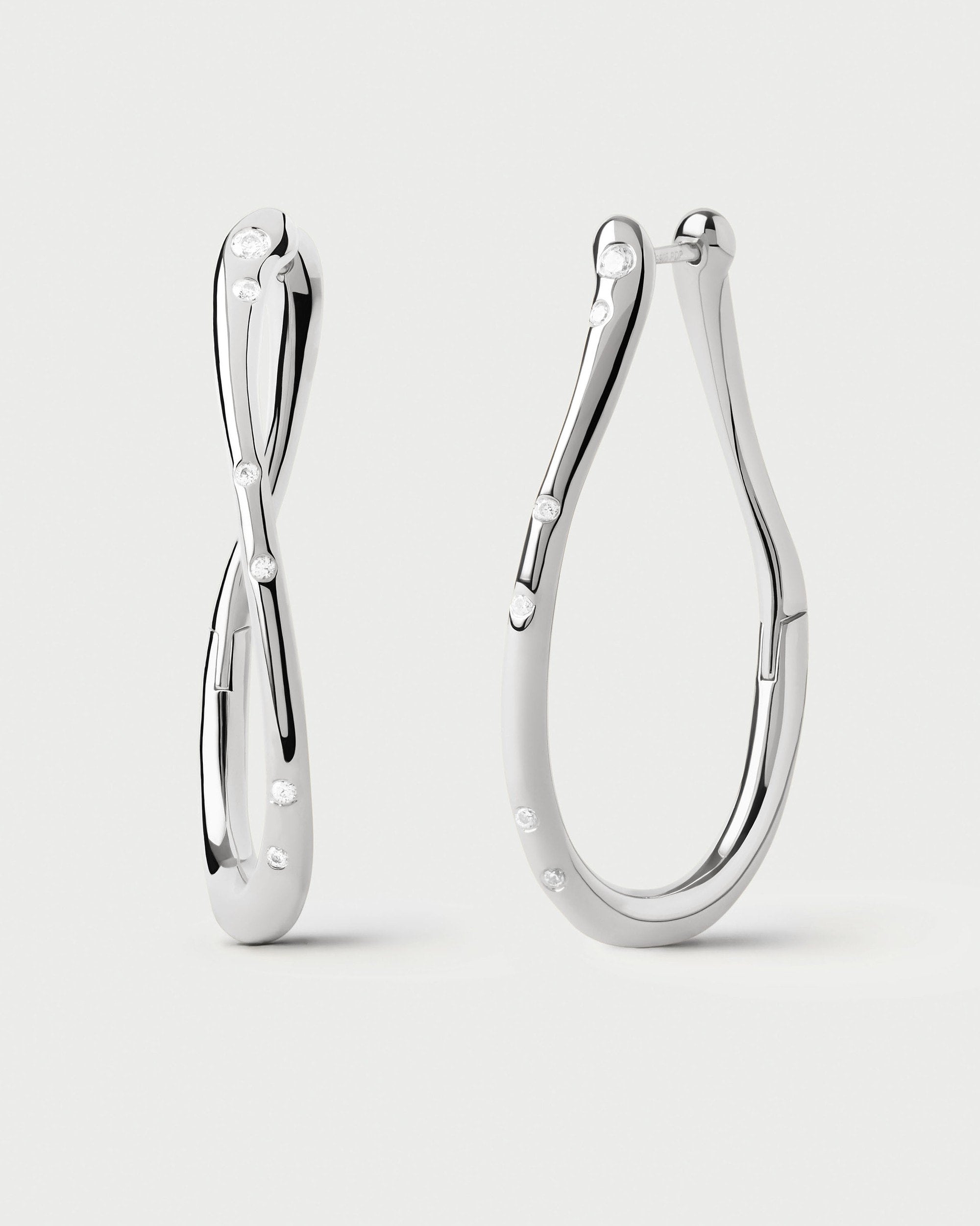 Air Silver Hoops