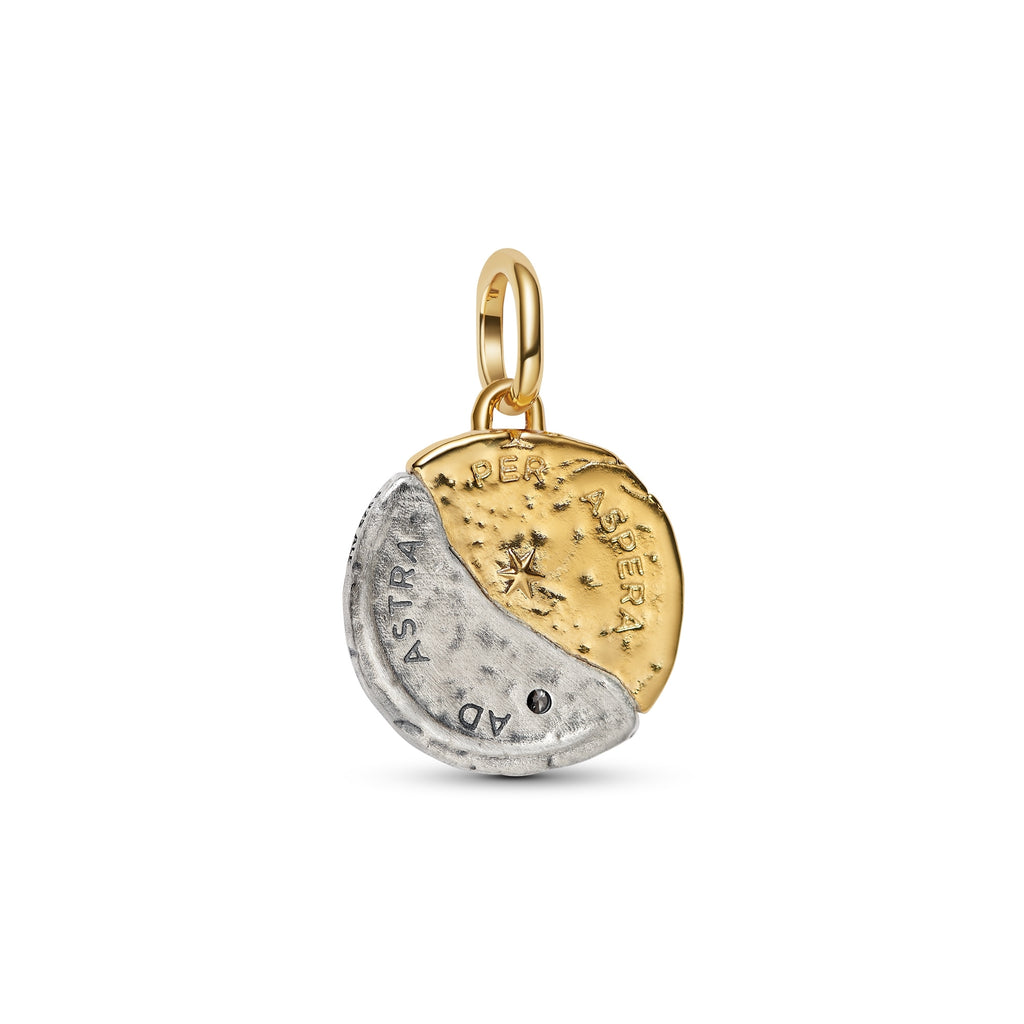 Sun and Moon Medallion Charm