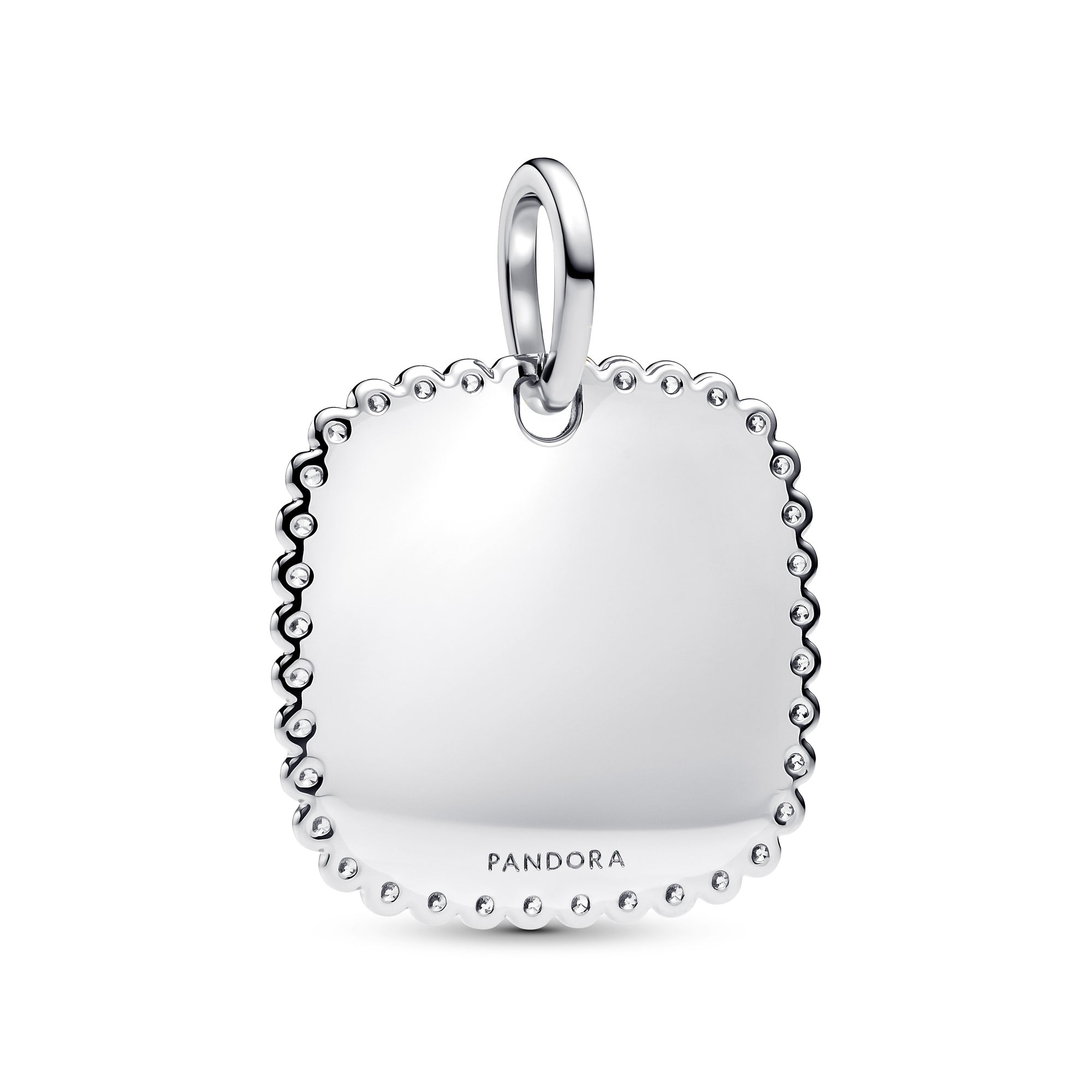 Engravable Square Tag Pendant