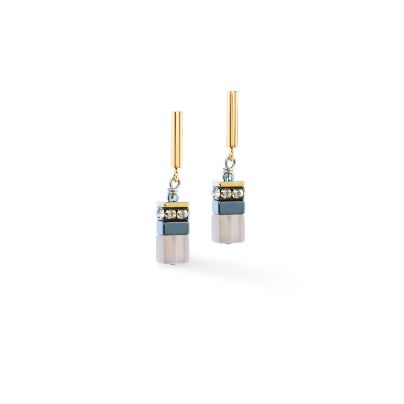GeoCUBE® Precious Motion Stone Whisper Earrings