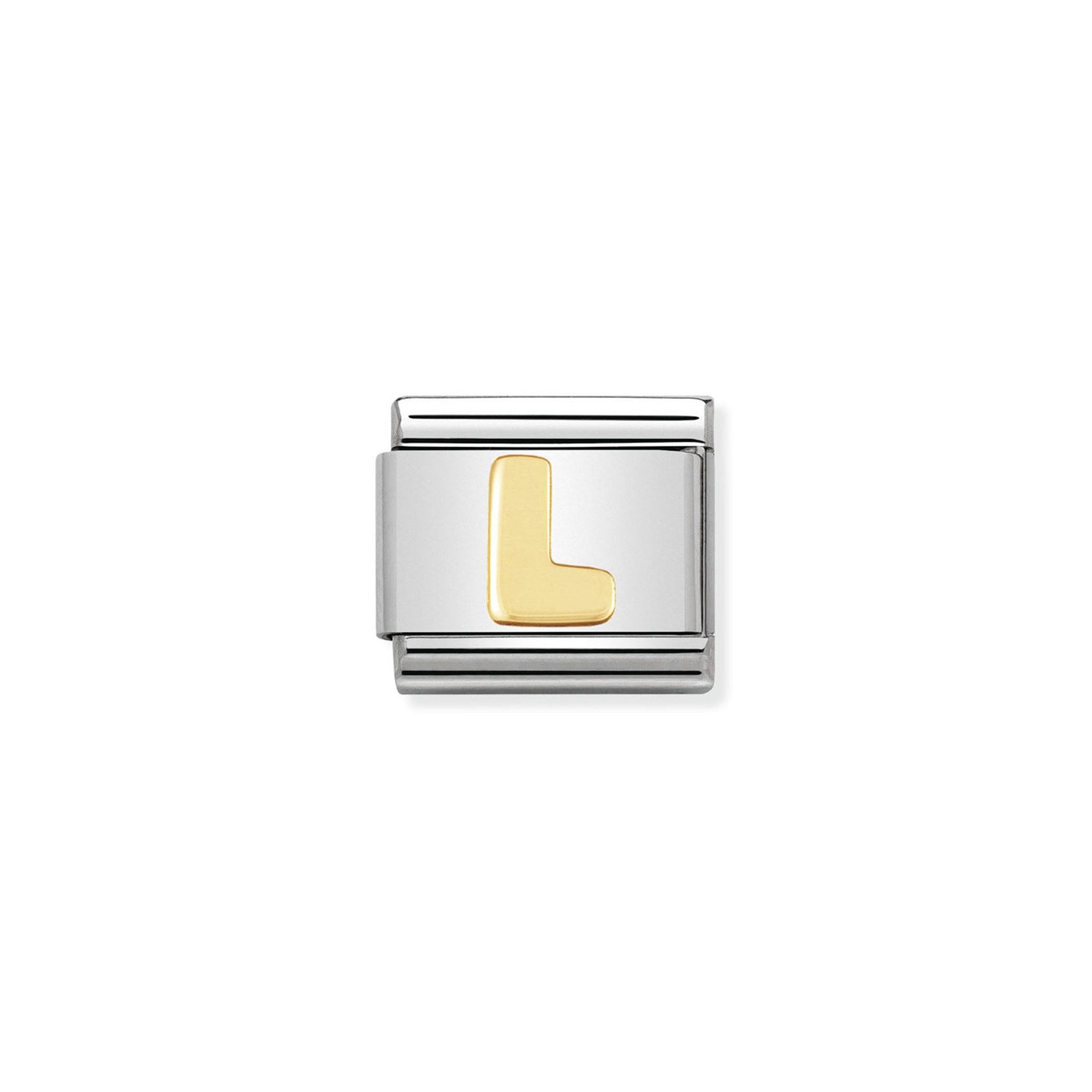 COMPOSABLE Classic LETTERS in stainless steel with 18k gold L