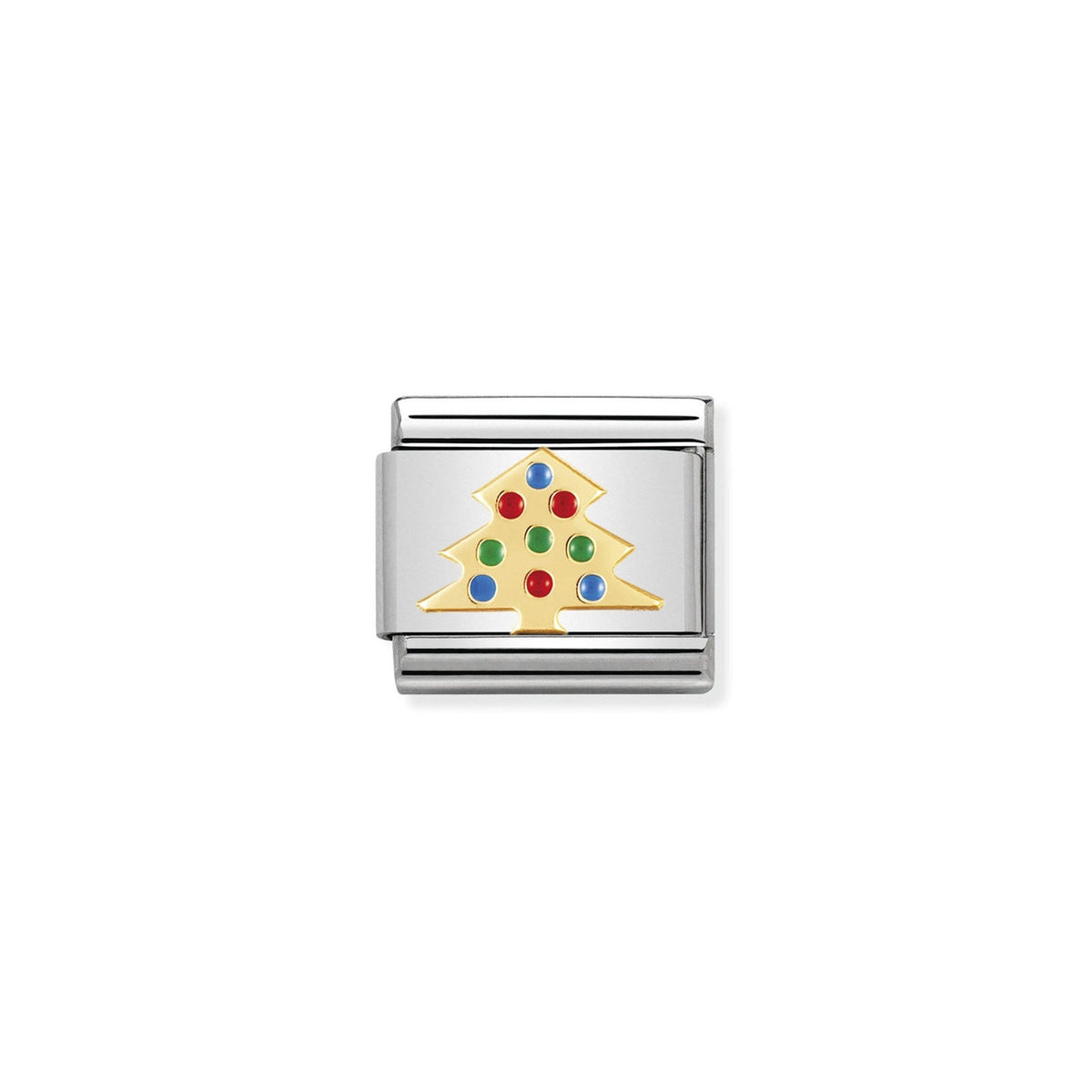 COMPOSABLE Classic CHRISTMAS in stainless steel with enamel and 18k gold Christmas Tree