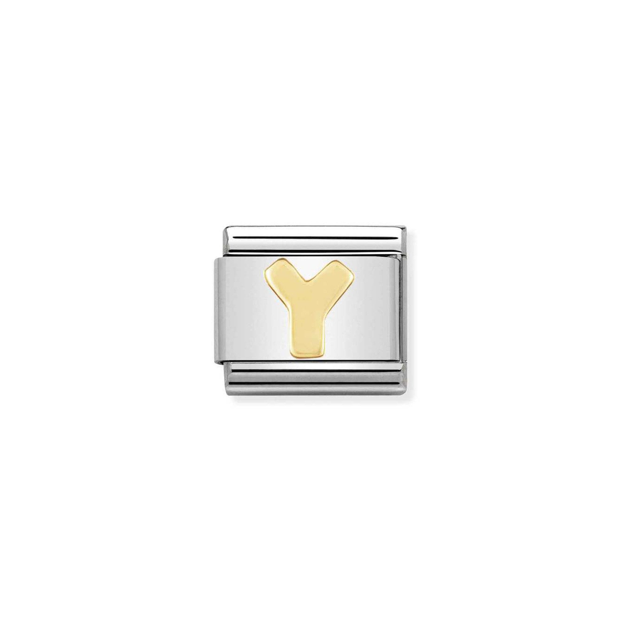 COMPOSABLE Classic LETTERS in stainless steel with 18k gold Y