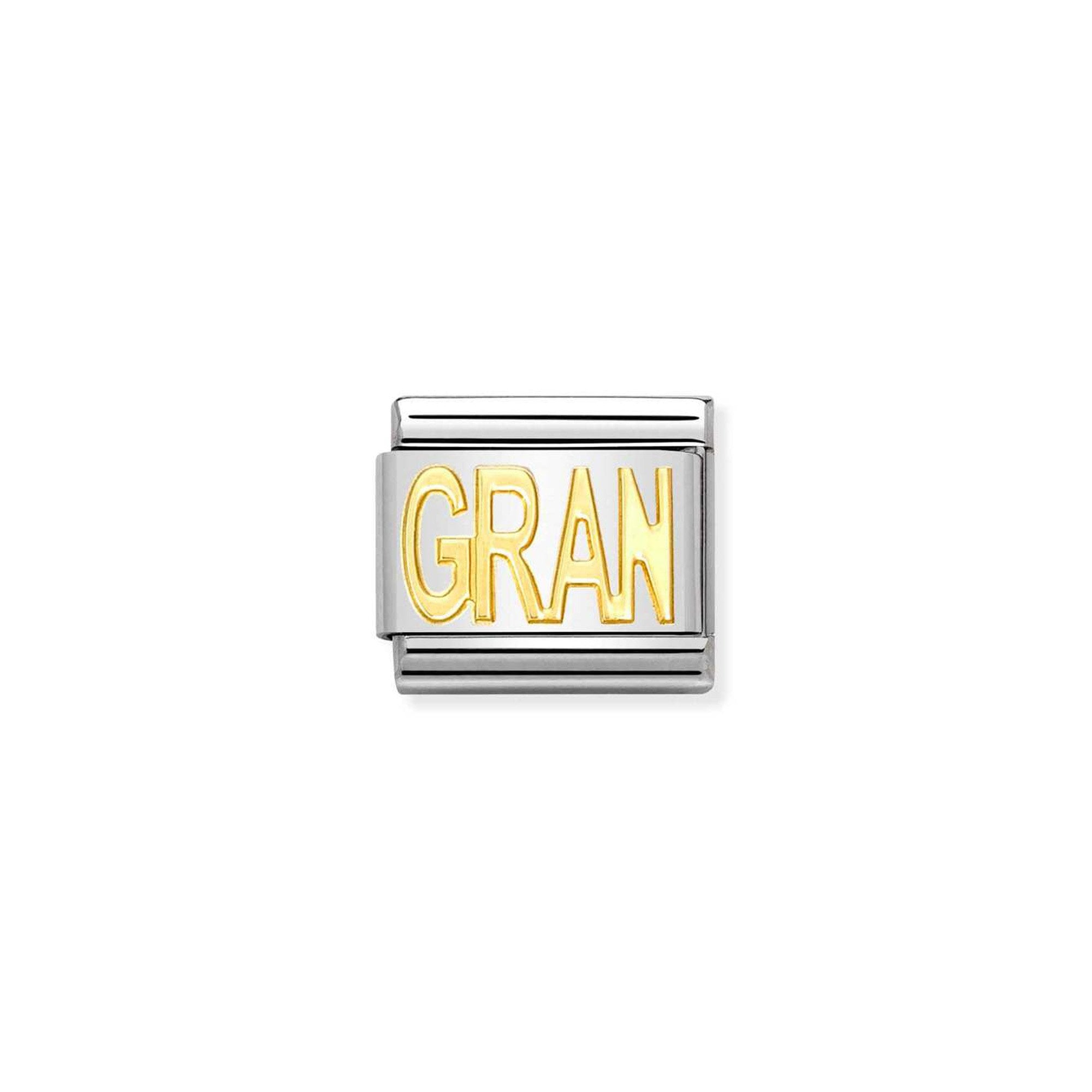 COMPOSABLE Classic WRITINGS in stainless steel with 18k gold GRAN