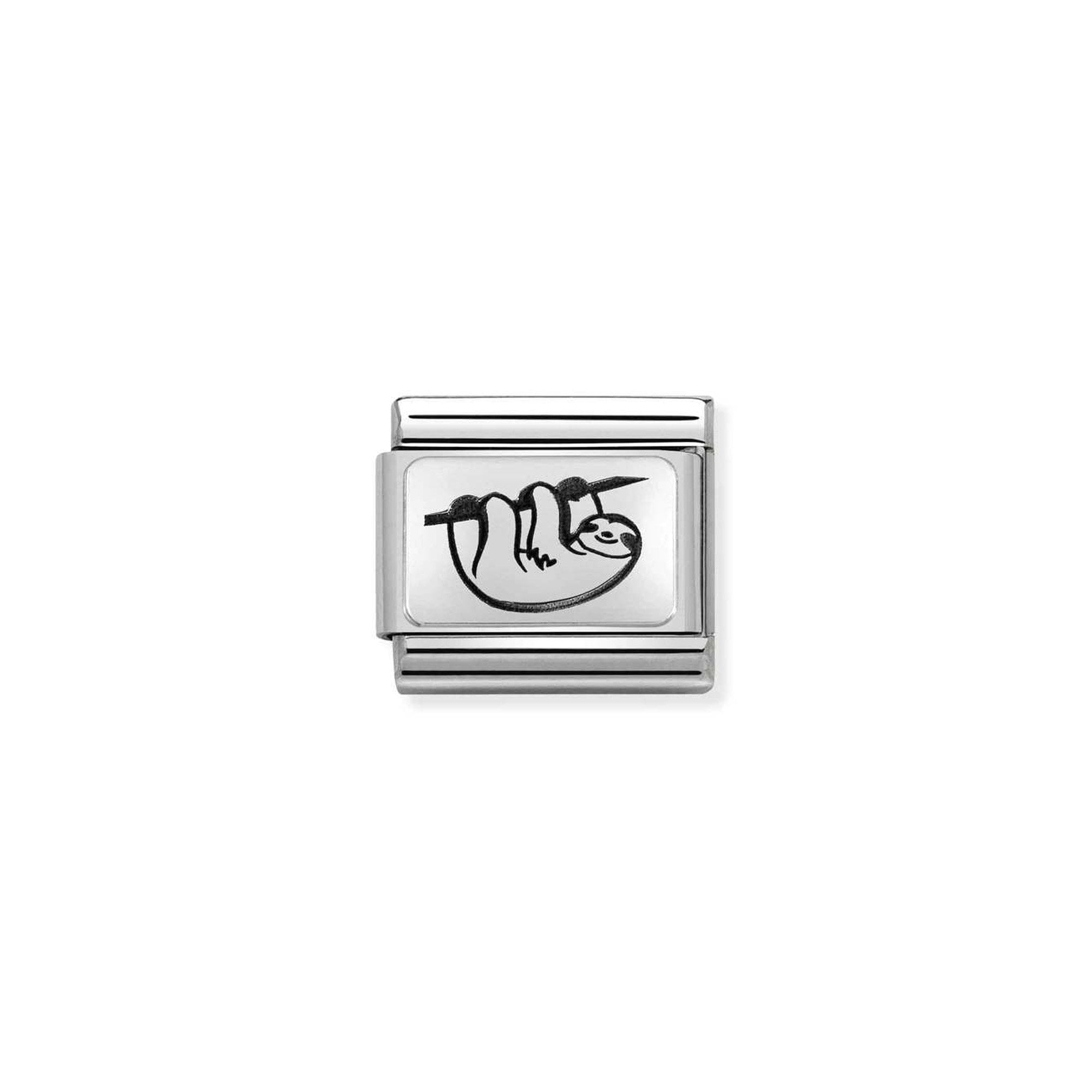 Composable Classic PLATES (IC) steel and 925 sterling silver Sloth