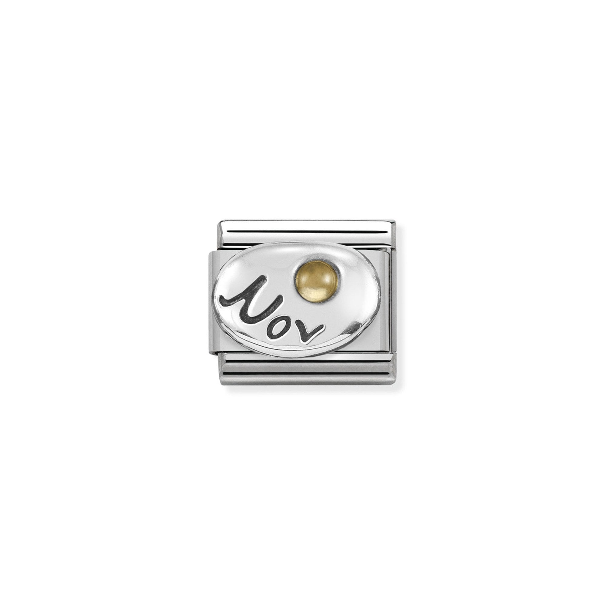 Composable Classic SYMBOLS in st.steel, 925 sterling silver and stones November CITRINE