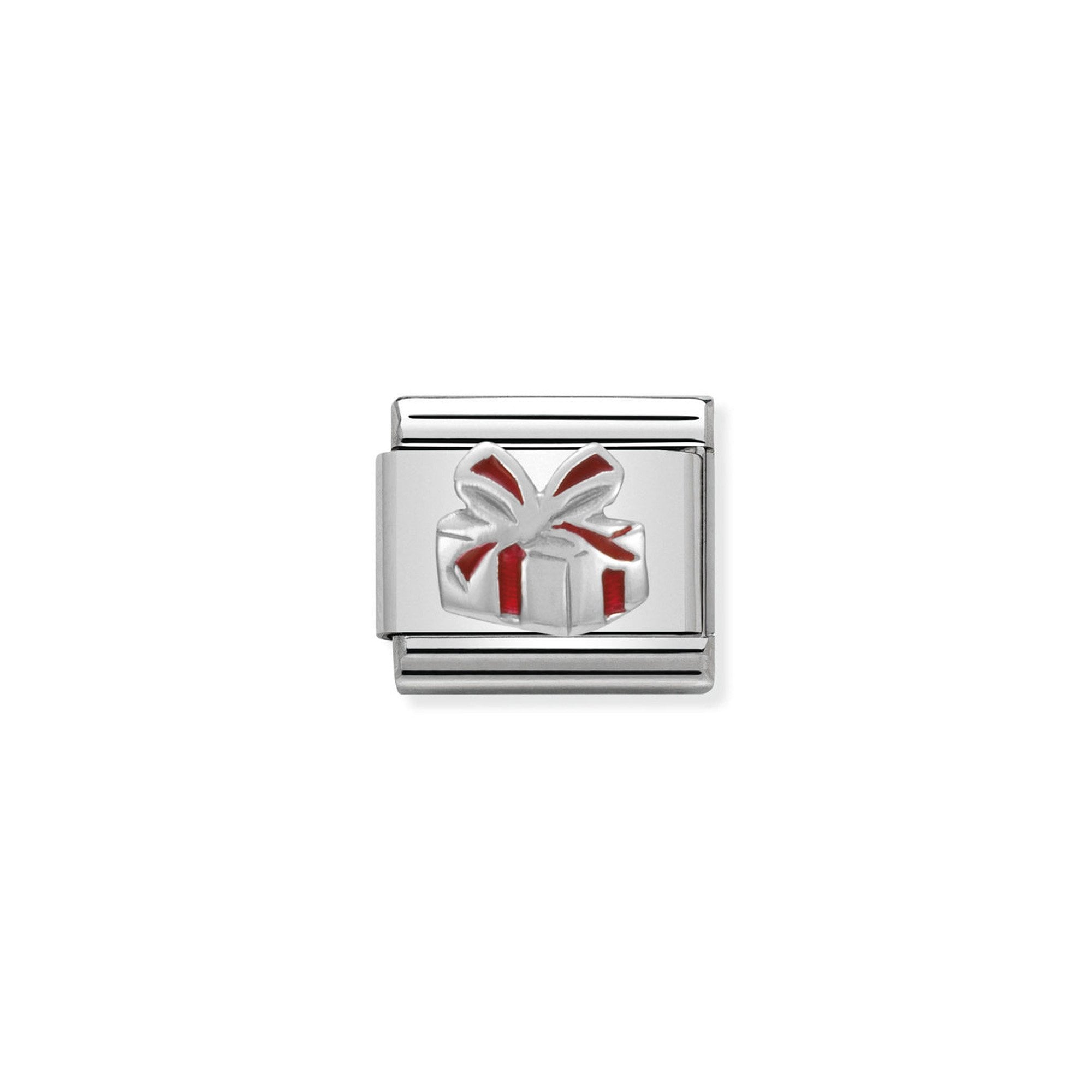 Composable Classic SYMBOLS in stainless steel, enamel and 925 sterling silver Red Gift Box